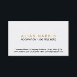 Cartão De Visita Ouro preto clássico do ~<br><div class="desc">Um melhor vendedor - um cartão de visita denominado clássico profissional é elegante e moderno no preto com ouro no branco simples</div>