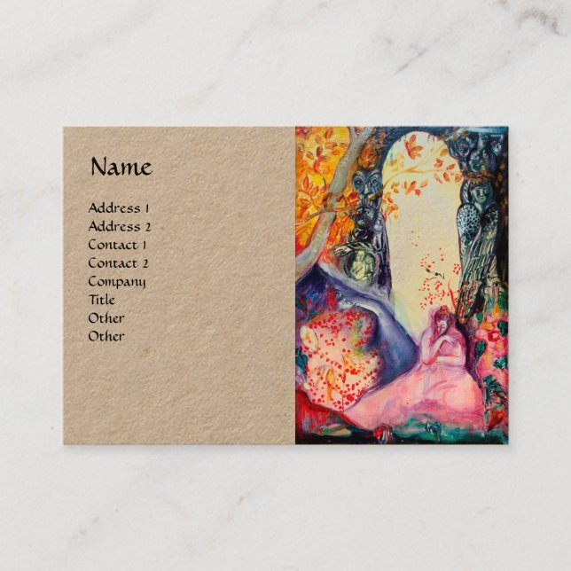 Cartão De Visita OURO SONHO / Tratamento Spa no Dia Oriental Kraft (Frente)