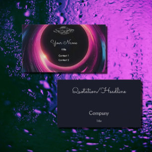 Cartão De Visita OVNI no buraco negro