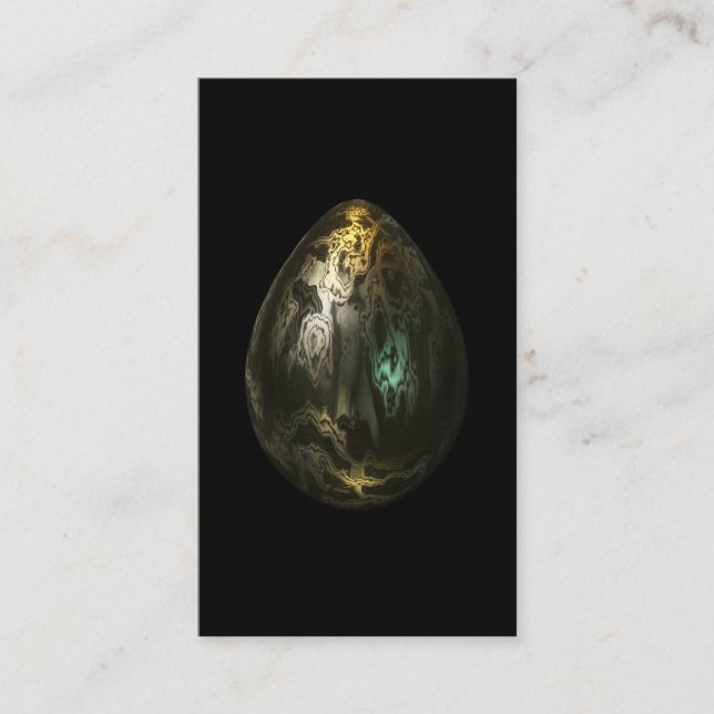Cartão De Visita Ovo do metal derretido (Frente)