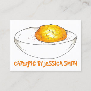 Cartão De Visita Ovos de Ovos Devidos Cozinha de cozinha de Comida