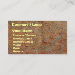 Cartão de visita oxidado