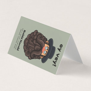 Cartão De Visita OY VEY! Funny RABBI Peronalizado