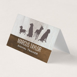 Cartão De Visita Pacote Canino Formação de cães Grãos de Made