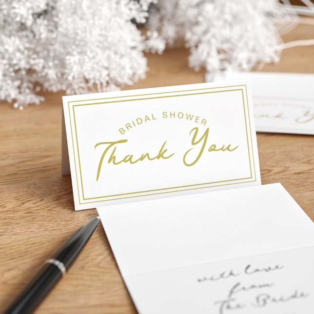 Cartão De Visita Pacote de chás de panela de 25 miniplacas de agrad (Cute little thank you cards for you to send for your Bridal Shower Thank You's)
