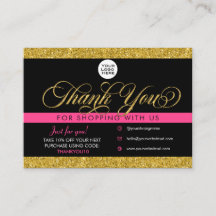 Pacote do Cliente Obrigado Inserir e Desconto