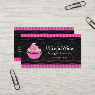 Cartão De Visita Padaria à moda do cupcake