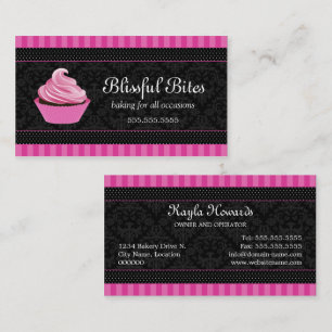 Cartão De Visita Padaria à moda do cupcake