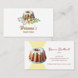 Cartão De Visita Padaria de Bolo Bundt