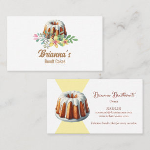 Cartão De Visita Padaria de Bolo Bundt
