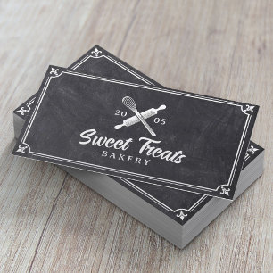 Cartão De Visita Padaria de Bolo Cupcake Logotipo de Batedeira de G
