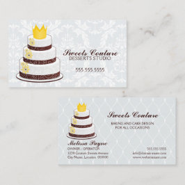 Cartão De Visita Padaria de Bolos Couture Personalizados