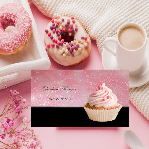 Cartão De Visita Padaria de Cupcakes Fofa e Adorável