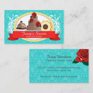 Cartão De Visita Padaria de Doces Personalizados