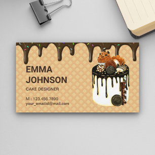 Cartão De Visita Padaria de pastelaria de pastelaria de bolacha de