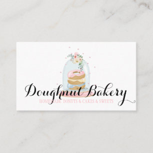 Cartão De Visita Padaria Pastelaria Doces Delicioso Donut