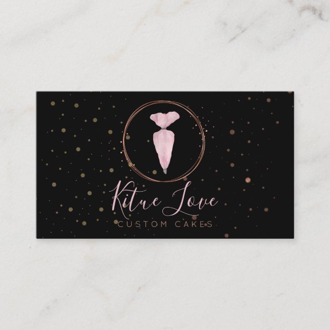 Cartão De Visita Padaria Pastelaria Patisserie Cake Maker (Frente)
