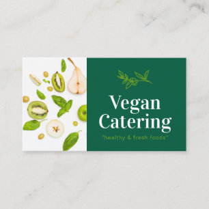 Cartão De Visita Padaria Vegana Nutrição Saudável Alimentação Verde
