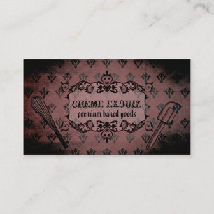 Cartão De Visita padeiro chique da padaria do cozimento do vintage