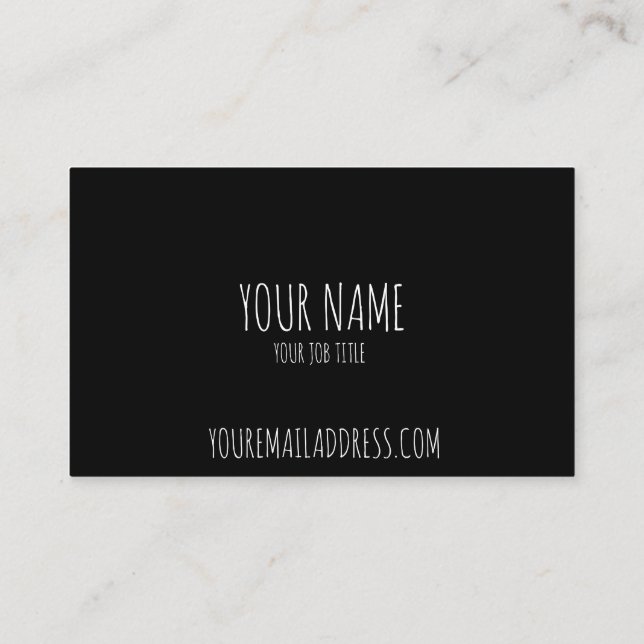 Cartão De Visita Padrão, 3,5" x 2,0", resíduo metálico padrão (Verso)