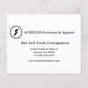 Cartão de Visita Padrão, 8,9 cm x 5,1 cm