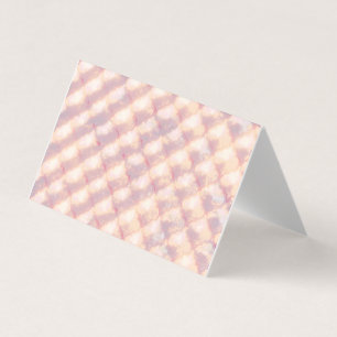 Cartão De Visita Padrão abstrato de quatro folhas em pastel brilhan