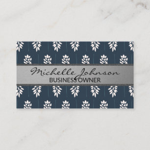 Cartão De Visita Padrão Botânico