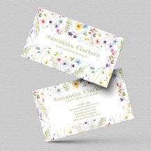 Padrão Charmoso de Flores Silvestres em Aquarela E