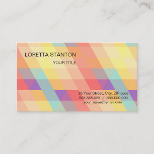 Cartão De Visita Padrão colorido