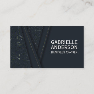 Cartão De Visita Padrão de Abstrato de luxo