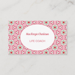 Cartão De Visita Padrão de Aquarela Geométrica do Abstrato moderno