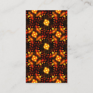 Cartão De Visita Padrão de Arte Abstrata Boho Moderna Elegante a Ou