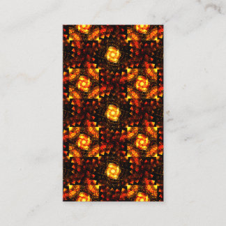 Cartão De Visita Padrão de Arte Abstrata Boho Moderna Elegante a Ou