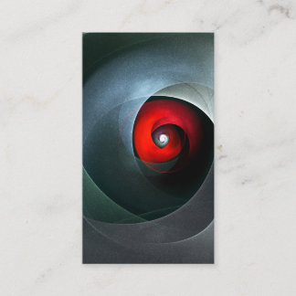 Cartão De Visita Padrão de Arte Moderna Abstrato de Roteiro Vermelh