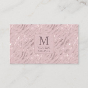 Cartão De Visita Padrão de Brilho Dourado Rosa Pastel Bege Macio Pe