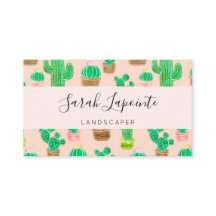 Padrão De Cactus Potente Desenhado À Mão