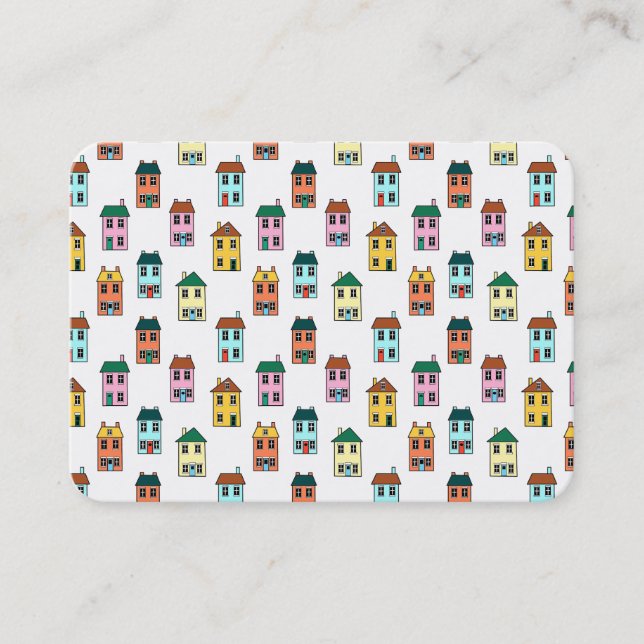 Cartão De Visita Padrão de Casas Pequenas (Frente)