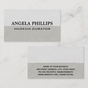 Cartão De Visita Padrão de Cinza simples