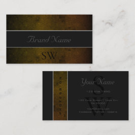 Cartão De Visita Padrão de Cobra amarelo escuro excepcional excepci