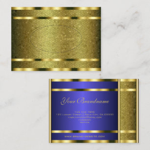 Cartão De Visita Padrão de Cobra de luxo com efeito Dourado profiss