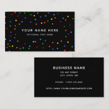 Padrão de Confetti Preto do Rainbow Bolinhas