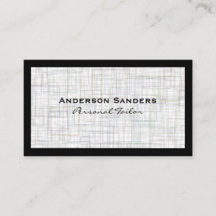 Cartão De Visita Padrão de Design Dourado e preto chic