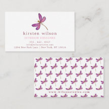 Padrão de Dragonfly Roxo Elegante