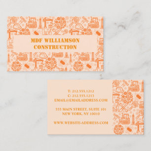 Cartão De Visita Padrão de Engenheiro de arquitetura Blueprint marr