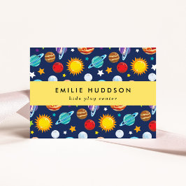 Cartão De Visita Padrão de Espaço, Kids Play Center, Centro de Ativ