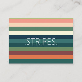 Cartão De Visita Padrão de faixas de cores