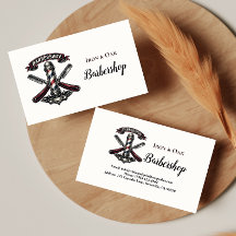 Padrão de Ferramentas de Barbearia Vintage
