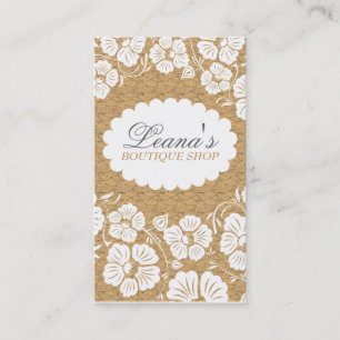 Cartão De Visita Padrão de Flor