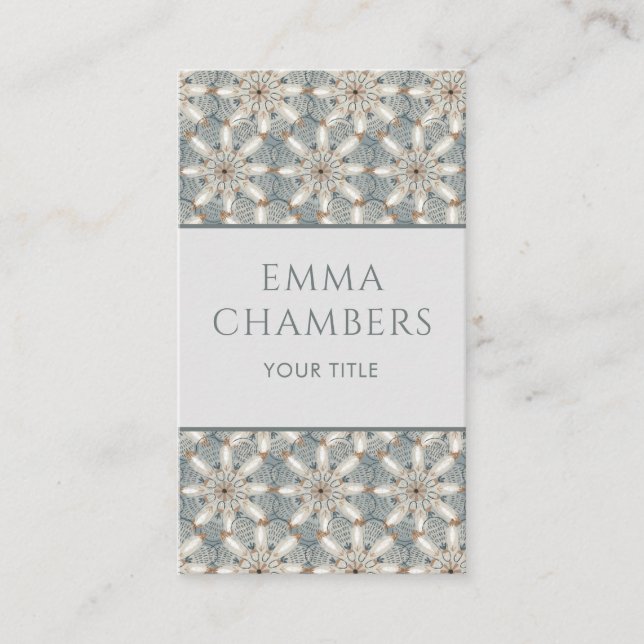 Cartão De Visita Padrão de Formas Abstrato Geométricas Modernas (Frente)