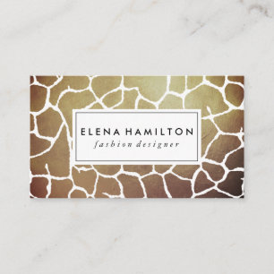 Cartão De Visita Padrão de Luxe Brown